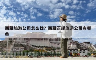 西藏旅游公司怎么找？西藏正规旅游公司有哪些