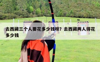 去西藏三个人要花多少钱呀？去西藏两人得花多少钱