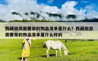 西藏旅游需要带的物品清单是什么？西藏旅游需要带的物品清单是什么样的