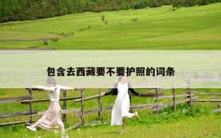 包含去西藏要不要护照的词条