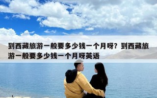 到西藏旅游一般要多少钱一个月呀？到西藏旅游一般要多少钱一个月呀英语