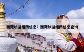 西藏旅游组团信息？西藏旅游组团信息查询