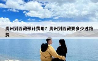 贵州到西藏预计费用？贵州到西藏要多少过路费